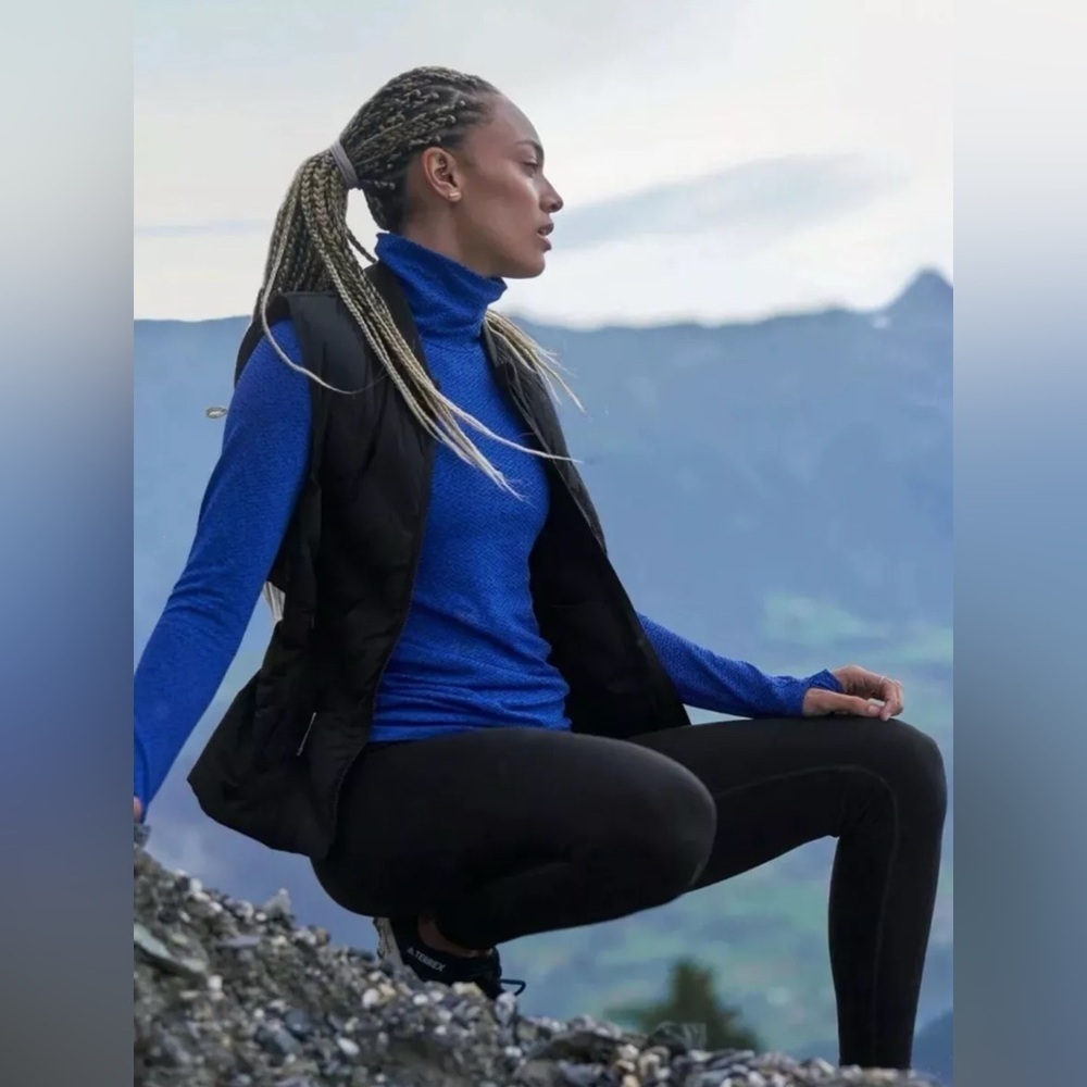 NWT Athleta Altitude Black Tight in Polartec Powerstretch size 1X